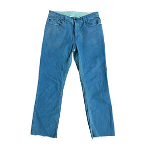 Versace Collection Trend Jeans Womens 28x25 Straight Leg Stretch Raw Hem Italy